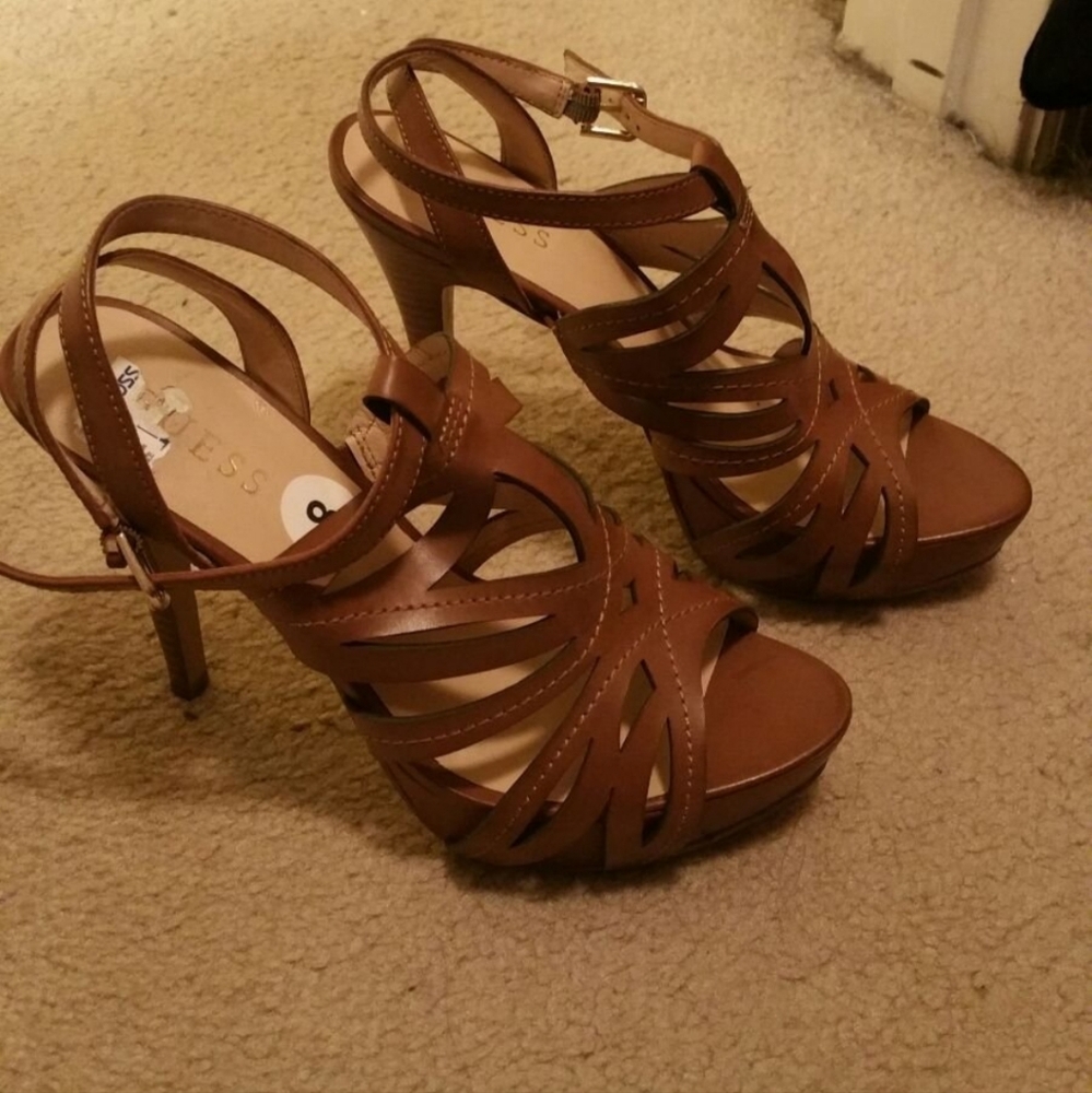 Guess High Heels Sandals Size 8 New